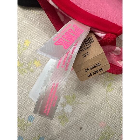 NWT Victoria's Secret PINK Wear Everywhere Front Close Heart Bra Women's 32C - Picture 4 of 4